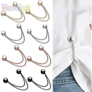 Summer Vibes Multi-Function Magnetic Clothing Clips, 8 Pack Magnetic Shirt Clips for Women, T-Shirt Hem Shortening Cinch Clips, Magnetic Closure Fasteners for Collar Pants Hems
