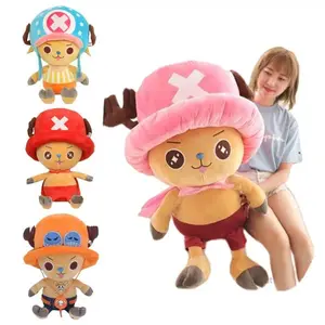 10-75cm The Original Anime One Piece Plush Pendant Cartoon Figure Kawaii Luffy Chopper Doll High Quality Toy kids Birthday Gift