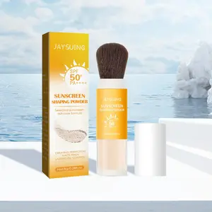 Long Lasting Sun Care Powder, Waterproof Sun Care Powder, Oil Control Makeup Setting Powder with Makeup Brush, Matte Powder, Cosmetics, Skin Powder Products, Sun Care, Waterproof Finishing Powder, Fixing Powder, Loose Setting Powder, Face Powder Container