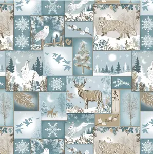 Winter Whispers Quilt Fabric by the Yard | Woodland Winter Cotton Fabric