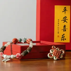 Chinese Porcelain Luck Bracelet | Wealth & Protection | Cultural Power Jewelry