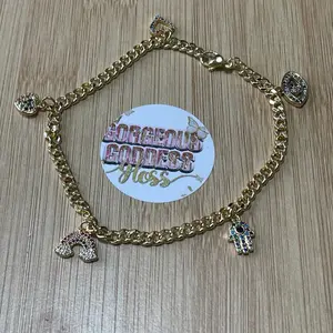 Mixed charms #1  water resistant anklets