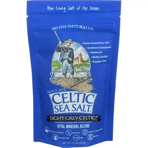 Celtic Sea Salt, Light Grey Pouch, 8 oz