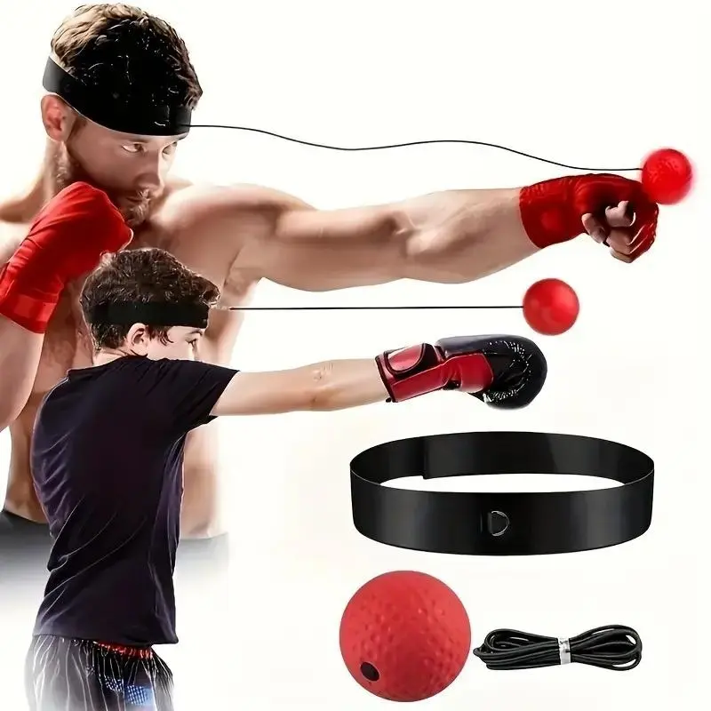 Boxing Speed Ball Set, Reflex Training Kit – Improve Hand-Eye Coordination and Reaction Speed, Portable Boxing Equipment, Boxing Training Gear for Home Workouts, Suitable for Adults and Kids, Boxing Gloves