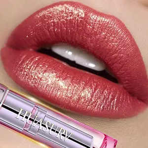 Huasurv Moisturizing Glitter Lip Balm, Glossy Lip Balm, Long-Lasting Bright Color, Shimmer Effect, Attractive Lips, Hs3430-12, Single Pack