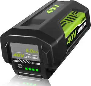 Replacement for Ryobi 40V Battery OP4050A OP4040 OP4030 OP4026A Compatible with 40 Volt Cordless Power Tool RY40180 RY40200 RY40204 Lithium Charge Capacity Energy