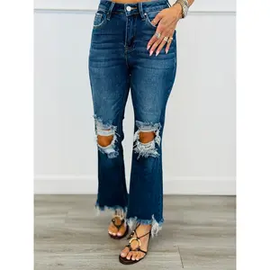 WR x Risen Dark Ready For Anything Crop Jeans (Reg & Plus)