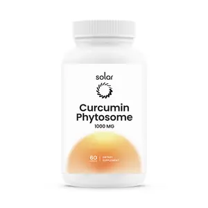 Solar Curcumin Phytosome 1000 mg High Absorption - Supports Health in Joints, Muscles, GI Tract, Liver, and Brain - 60 Capsules Healthcare Fitness