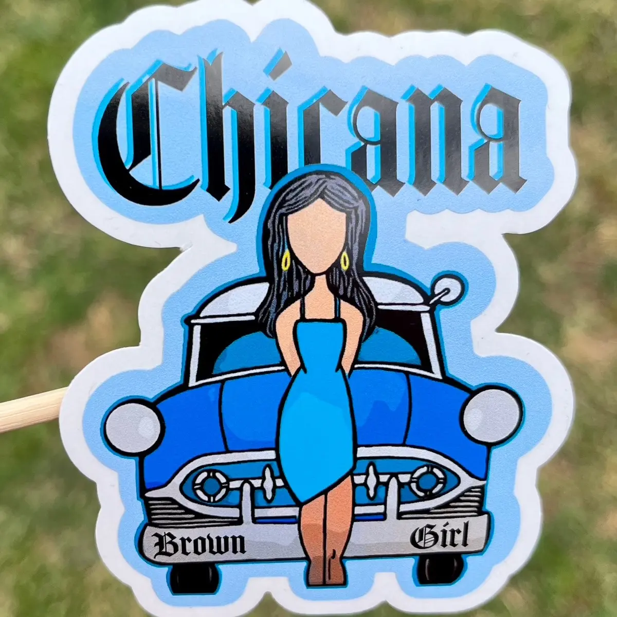 Chicana Brown Girl Sticker