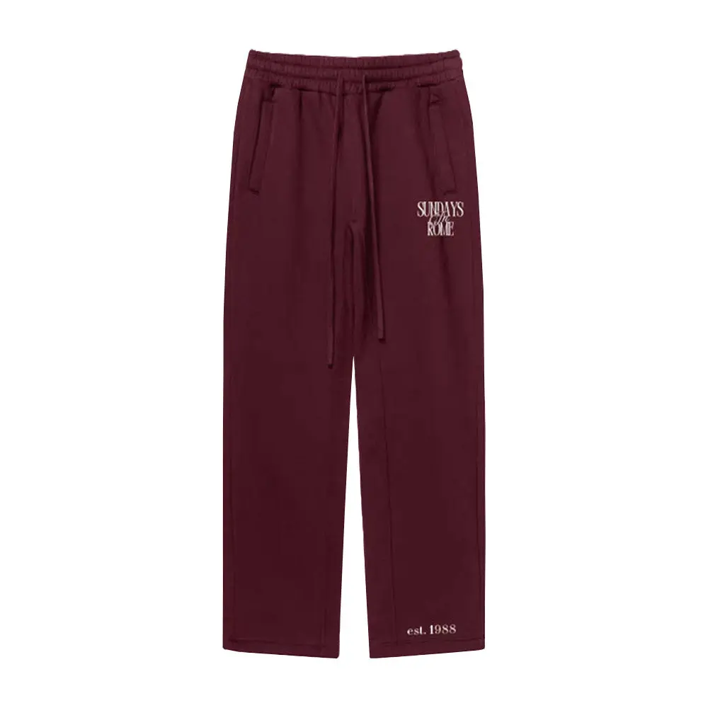 Sundays in Rome Classic Chianti Embroidered Sweatpants - Roman Wine Collection