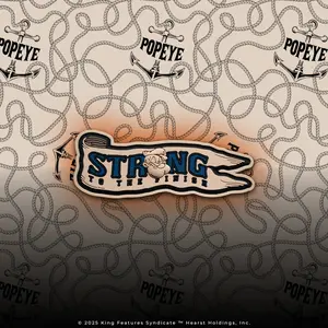 Popeye Sink or Swim Strong to the Finish Patch