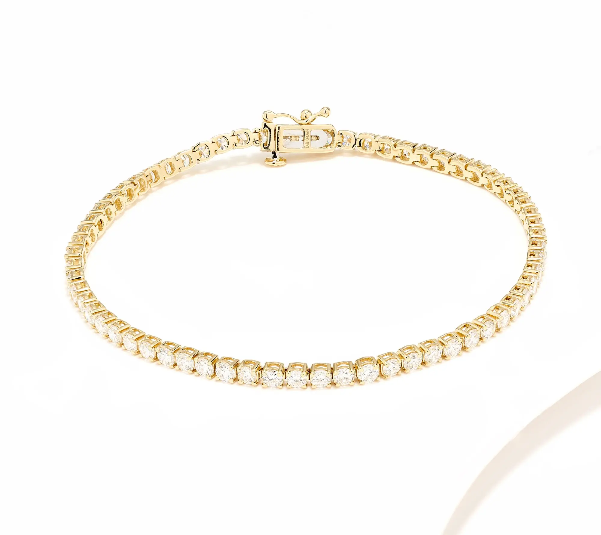Fire Light Lab Grown Diamond 4.00 cttw Tennis Bracelet, 14K