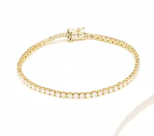 Fire Light Lab Grown Diamond 4.00 cttw Tennis Bracelet, 14K