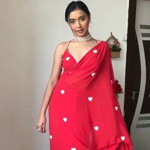 Heart Saree and blouse