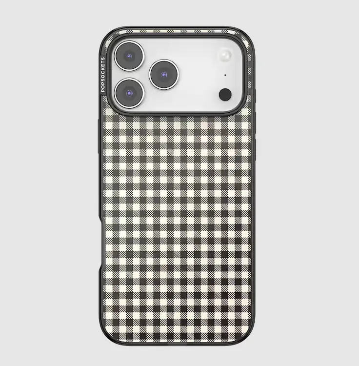 Popsockets Gingham MagSafe Casing for iPhone 17 Pro Max, Smartphone-Cellphone Handheld Accessories, Magsafe Compatible With Magsafe