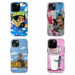 Cloudy Trap Artist Art Cover | Maximalist Streetwear Design ,For iPhone 17 Pro Max 16 15 14 13 12 11 for Samsung S21 S22 S23 S24 S25 Phone Case|Gift for him and her,Phone Accessories, Custom, Cellphone