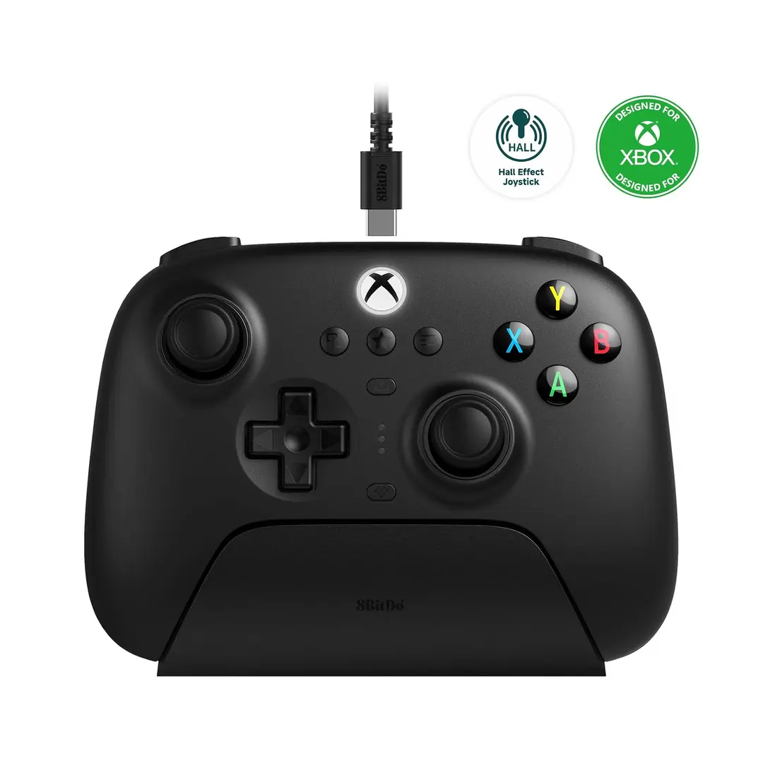 8BitDo Ultimate 3-Mode Controller, Hall Effect Joysticks, Pro Back Buttons, Wired Only for Xbox Series X|S & Xbox One, Compatibility with Apple, Windows & Android, Officially Licensed (Black)