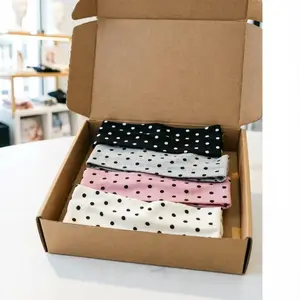 Hair Accessory for Teen And Female Users, 4-Pack Nylon Polka Dot Headbands Made to Fit Thick Hair, One Size Practical Headbands for Daily Gym And Casual Outdoor Use