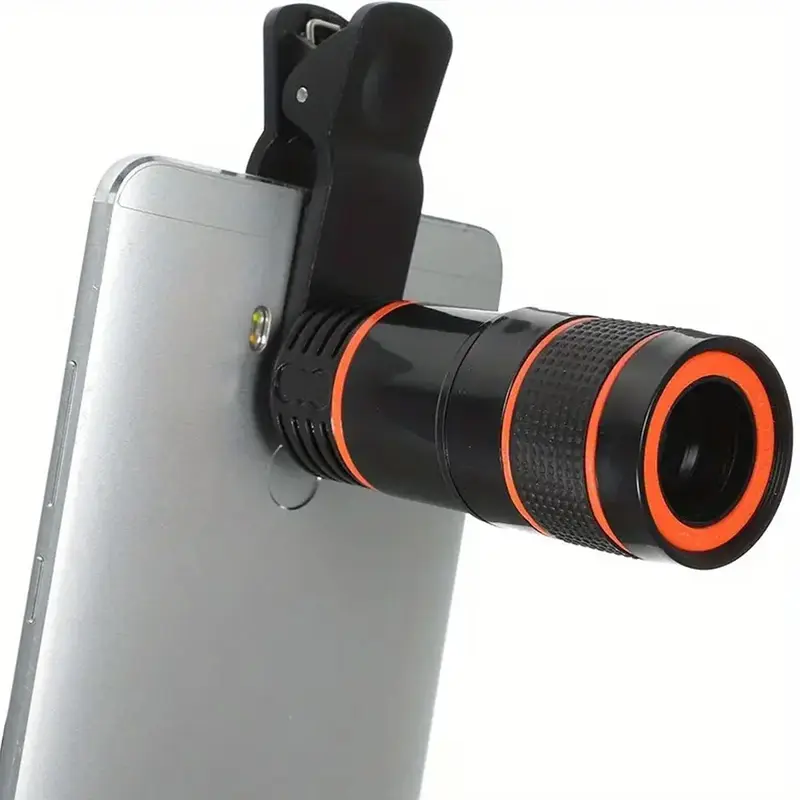 Universal Long Focus Lens for Smartphones, 8x HD Zoom, Lightweight Portable, Multi-Scene Compatibility, Travel Photography, Gaming Aid, Mobile Phone Lens, Smartphone Camera Accessories, Cell Phone Accessories