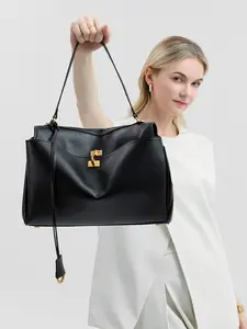 Women's Colorblock Shoulder Bag, Fashionable Large Capacity Tote Bag for Daily Used, Casual Trendy Versatile High-quality Daily Commuting Bag, Girl Fashionable Shopping Bag