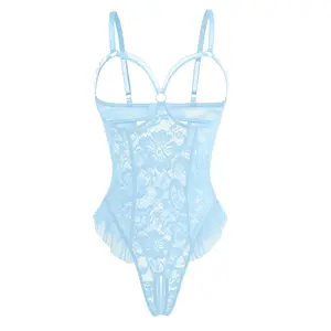 Avidlove Women Lace One Piece Bodysuit Lingerie Set Mini Teddy Babydoll