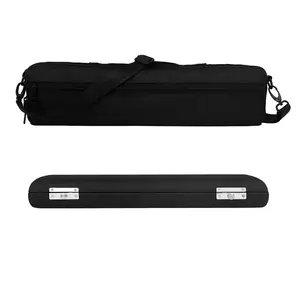 16-Hole Flute Case Set with Blue Interior, Oxford Fabric Lining, Velvet Padding, Durable Protection for Your Instrument