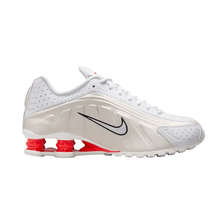 Nike Shox R4 White Phantom Picante Red Women's Shoes – AR3565 103