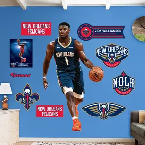 Zion Williamson - RealBig Collection - Official NBA - New Orleans Pelicans - Reusable Vinyl Wall Decals #2