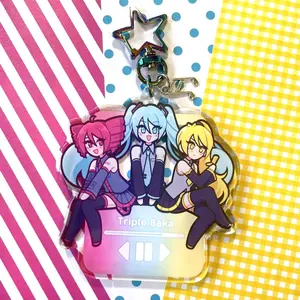 Acrylic Keychains  - Triple Baka Vocaloid