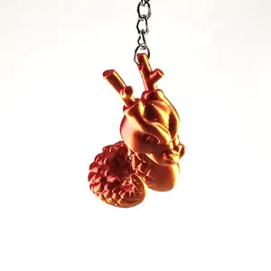 Colorful 3D Printed Baby Dragon Keychain