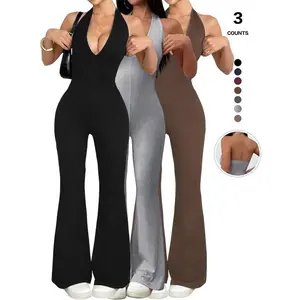 2026 Women's Deep V-neck jumpsuitRAIMENTRY