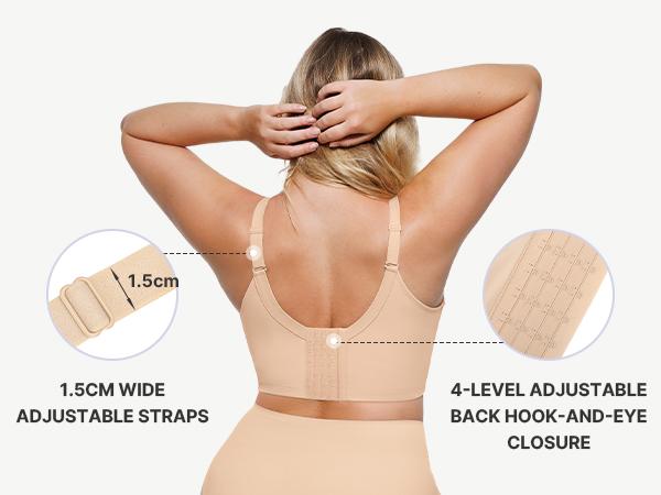 SHAPELLX Bare Essentials AirSlim Back Smoothing Underwire Push-Up Bra Supportive Underwire Bra Underwired