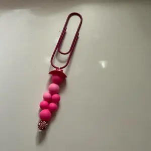 Pretty in Pink Paperclip Charm