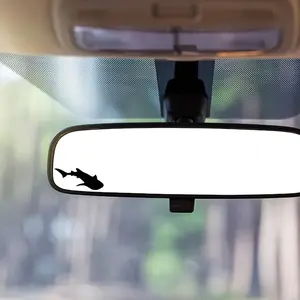 2PCS/SET Double Shark Silhouette Style Car Sticker, Universal car sticker, for Car, Motorcycle, Highlight Ocean Cool Style, Inject Shark Elements + Minimalist Design Trendy Ocean DNA into Vehicle/Gear, Decorate with Personal Atmosphere