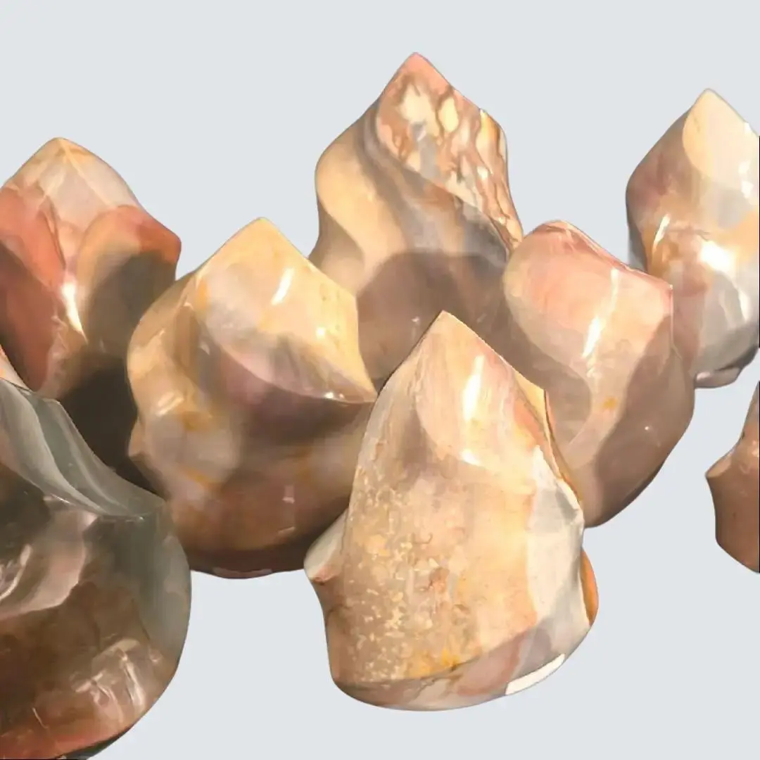 10) All Polychrome Jasper Crystals - Options in the Variations | Crescent Cast
