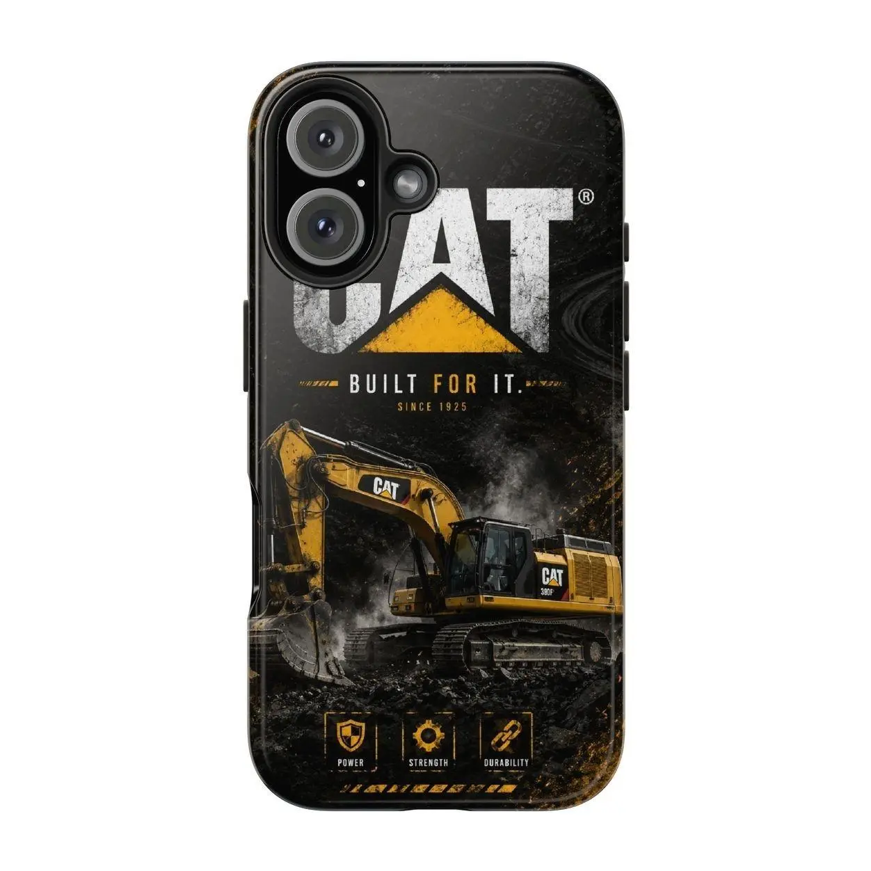Caterpillar Power, Strength, Durability Compatible with iPhone 7, 8, X, 11, 12, 13, 14, 15, 16 17 & Samsung Galaxy S21, S22, S23 & S24 S25 series Phone Case Cover 5