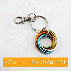Möbii Showgirl - Stylish Fidget Keychains, Necklaces, or Earrings - by Steel Lynx