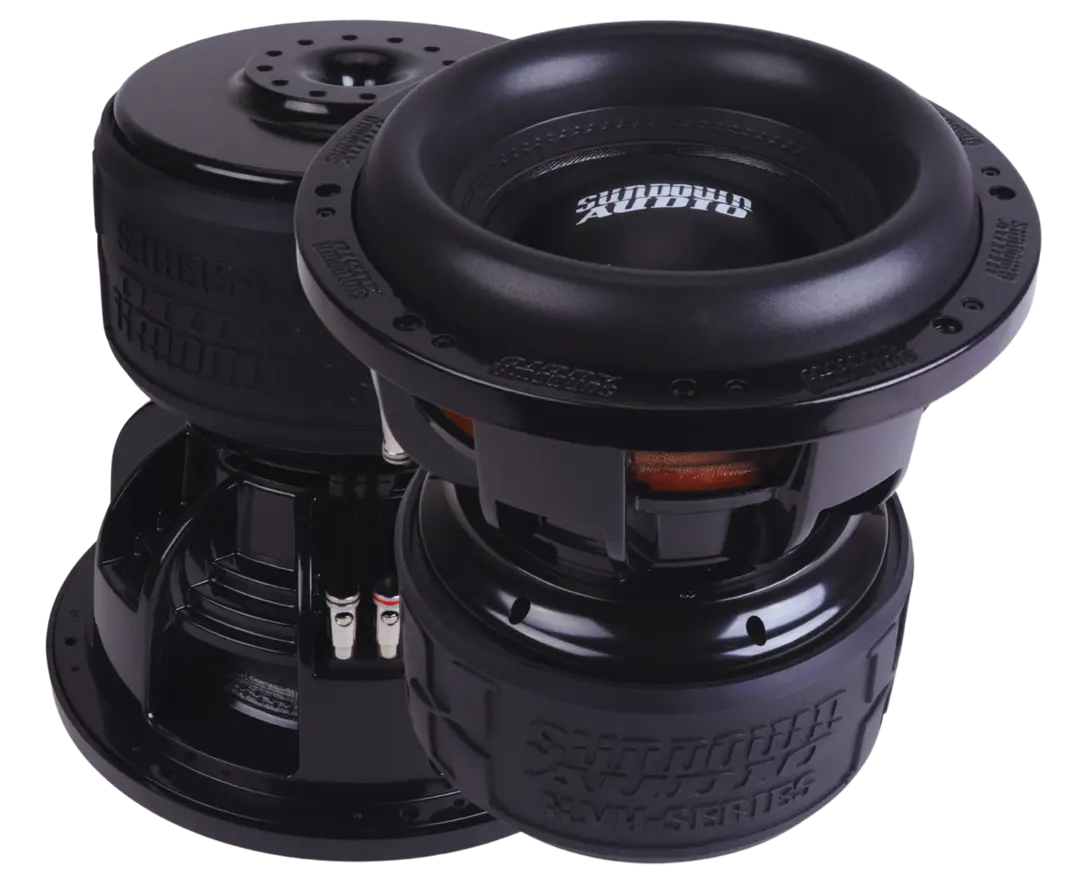 Sundown Audio XV410D2 X-Series 10in Subwoofer - 3000W RMS, 6000W Max, High Power Dual Coil, 10inches Size, 10.01″ Cutout, 32‐ Hz Deep Bass Car Audio Component