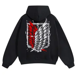 Attack on Titan Unisex Summer outfits men streetwear 80s 90s graphic tees cotton Anime funny Hoodies men gifts