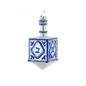 Glass Dreidel Ornament