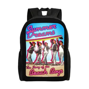 Beach-Boys-Backpacks for Girls, Cute School Backpack, Aesthetic Bookbag for Teens, Lightweight Classic Backpack for Travel, Work, Picnic A-6