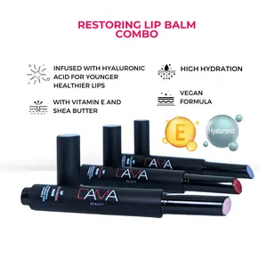TRIO LIP BALM- Get All 3 Hyaluronic Acid with Vitamin E Restoring Lip Balm