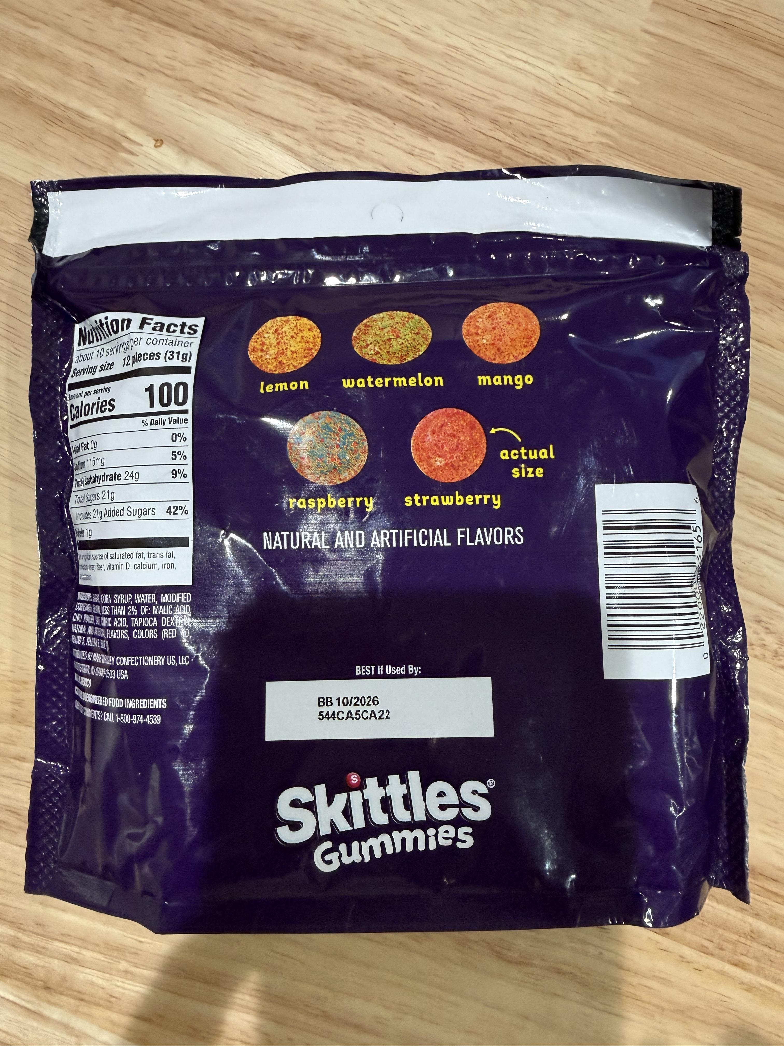 Skittles Gummies Fuego Sweet and spicy