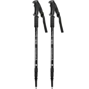 Collapsible Trekking Poles Lightweight Aluminum Hiking Poles with Tungsten Tips Adjustable Telescoping Walking Sticks for Men Women Hiking Camping Backpacking Mountaineering Travel Outdoor Walking Support Anti Slip Grip Stability