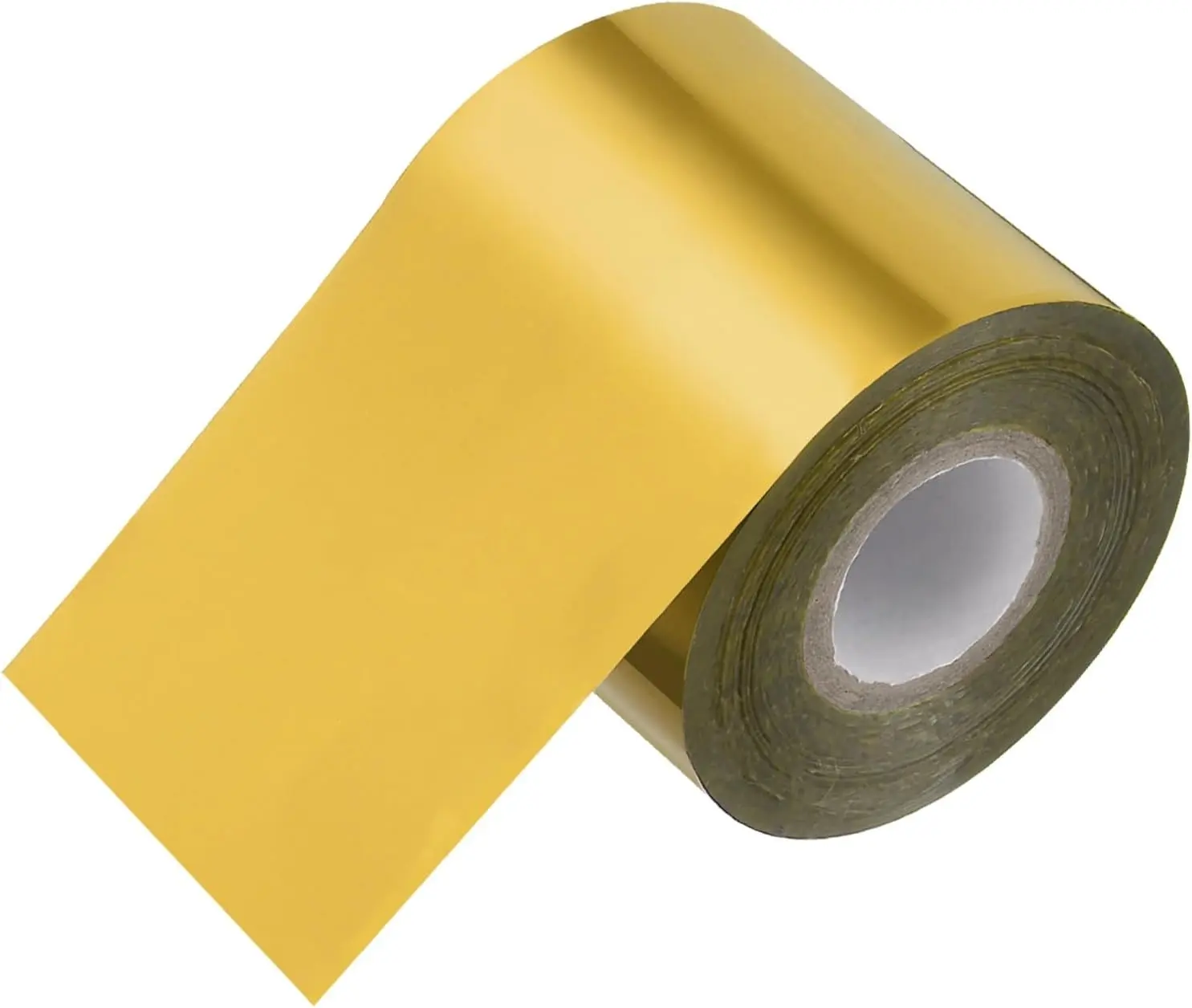 2"x400Ft Hot Stamping Foil Paper, Heat Transfer Hot Stamping Paper Foil Roll for Leather DIY Logo Decor Craft Gift Package Scrapbook Card, Dark Gold