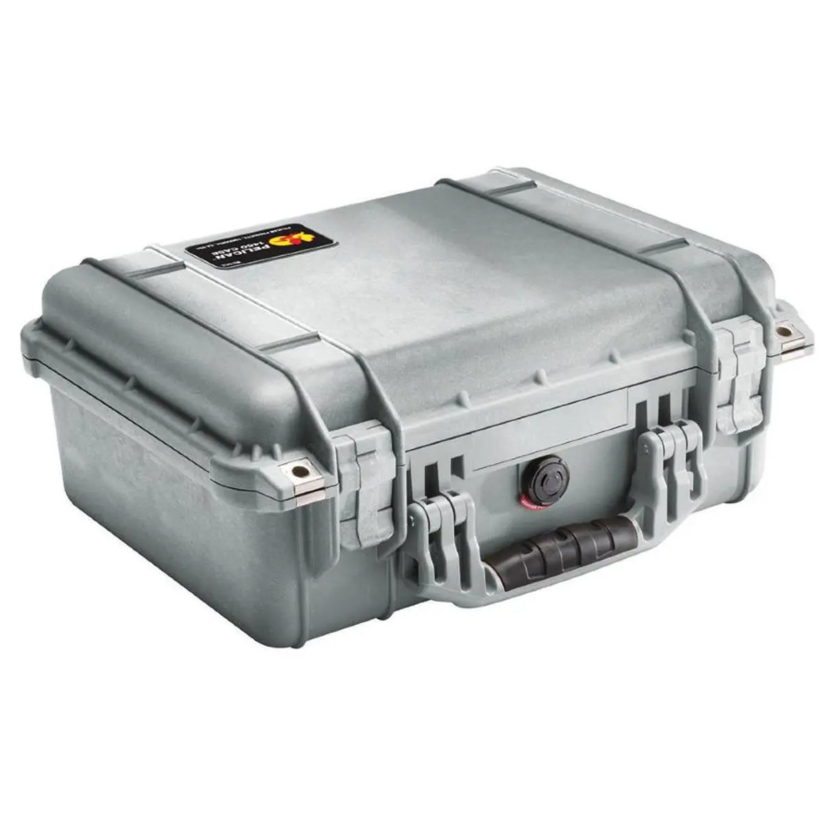 Pelican 1450 Watertight Hard Case with Foam Insert - Silver