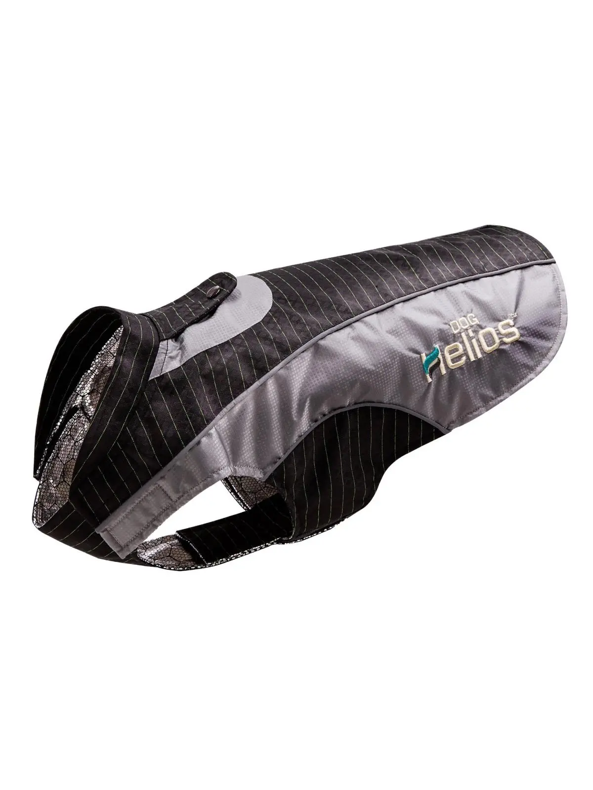 Dog Helios JKHL10BKMD Reflecta-Bolt Waterproof Pet Dog Coat Jacket, Black-Grey, Medium