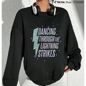 Dancing Through Lightning Strikes Opalite Sweatshirt – Long Sleeve with Showgirl Design