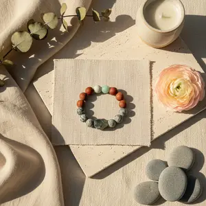 Labradorite, Carnelian & Amazonite Bracelet - The Alchemy Anchor