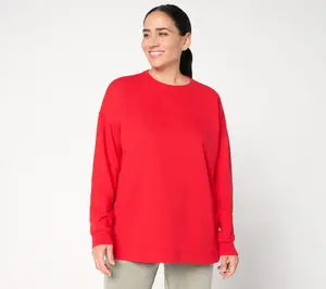 Peace Love World Crewneck Drop Shoulder Sweatshirt